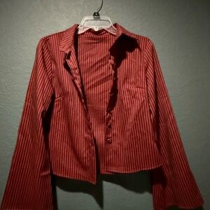 Target Red Striped Women's Blazer